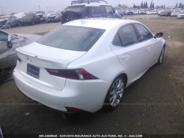 JTHBA1D23G5011514 - 2016 LEXUS IS 200T WHITE photo 4