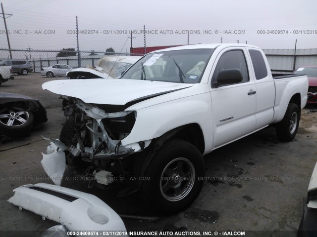 5TETX22N15Z108972 - 2005 TOYOTA TACOMA ACCESS CAB თეთრი ფოტო 2