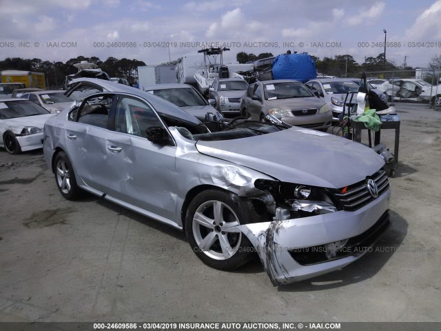 1VWBH7A3XCC109892 - 2012 VOLKSWAGEN PASSAT SE SILVER photo 1