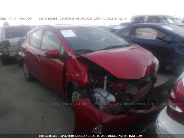 JTDKDTB32D1544781 - 2013 TOYOTA PRIUS C RED photo 1