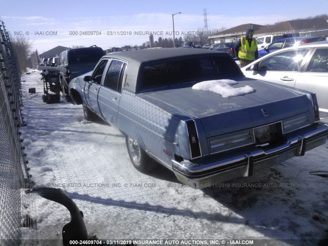 1G3AG69Y8EM716690 - 1984 OLDSMOBILE 98 REGENCY BLUE photo 3