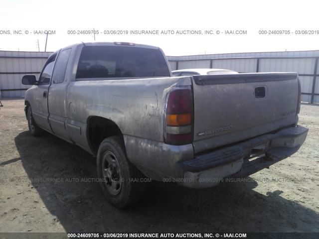 2GCEC19W3Y1262881 - 2000 CHEVROLET SILVERADO C1500 GRAY photo 3