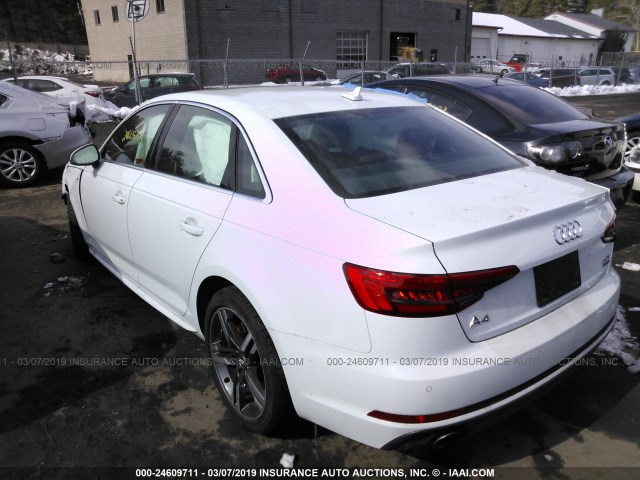 WAUENAF41HN035360 - 2017 AUDI A4 PREMIUM PLUS WHITE photo 3