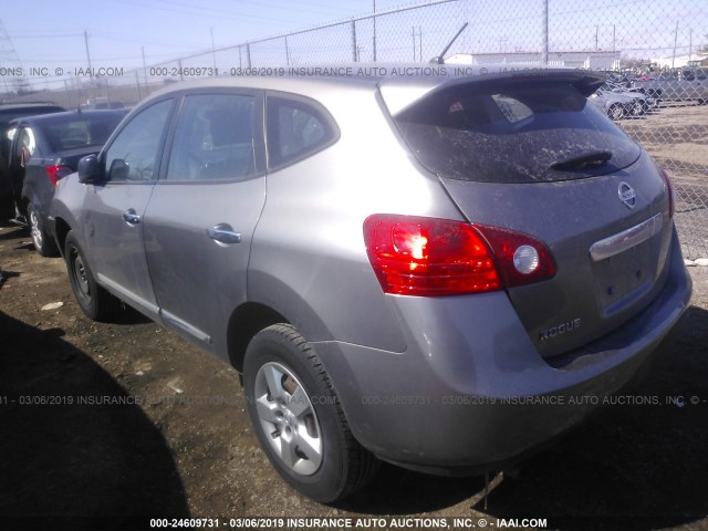 JN8AS5MT0BW170444 - 2011 NISSAN ROGUE S/SV/KROM GRAY photo 3