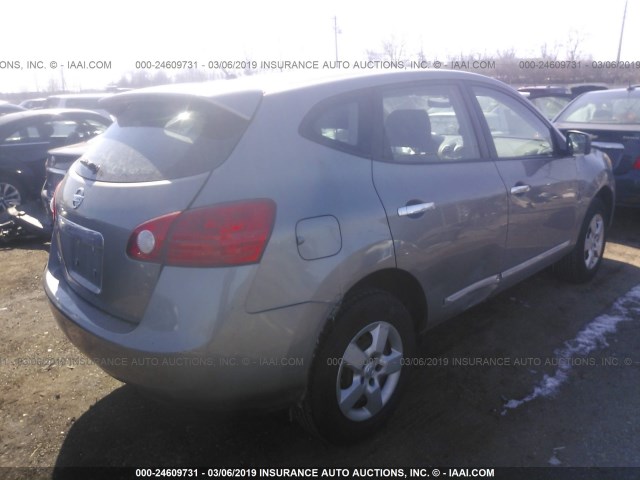 JN8AS5MT0BW170444 - 2011 NISSAN ROGUE S/SV/KROM GRAY photo 4