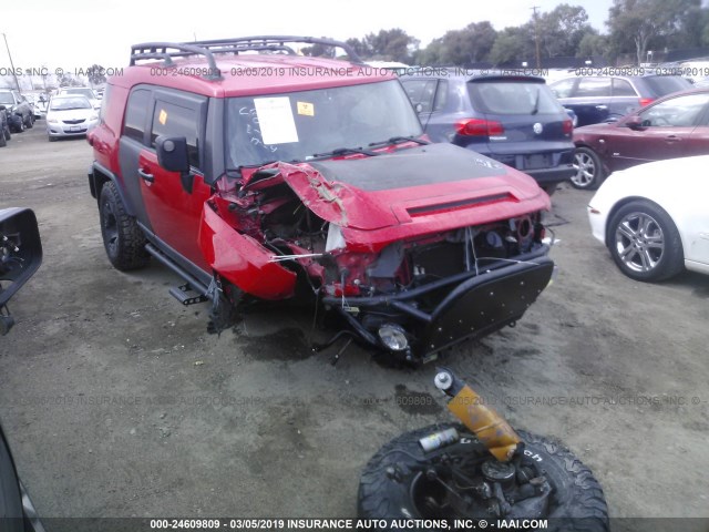 JTEBU4BF1CK142822 - 2012 TOYOTA FJ CRUISER 红色 照片 1