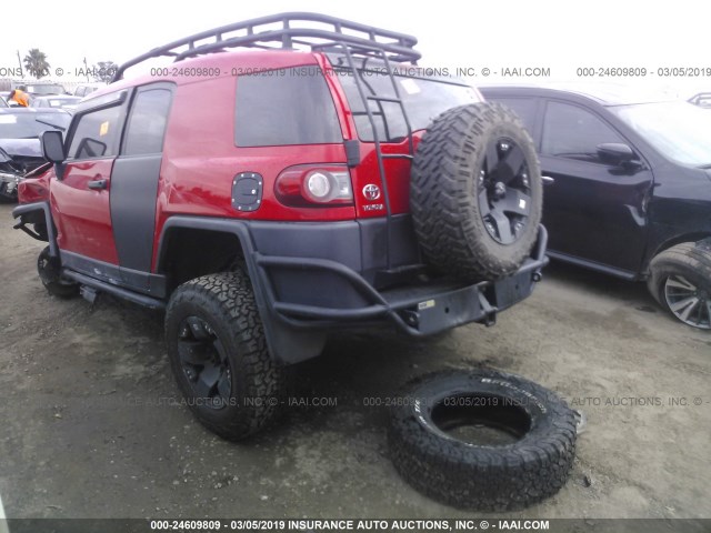 JTEBU4BF1CK142822 - 2012 TOYOTA FJ CRUISER 红色 照片 3