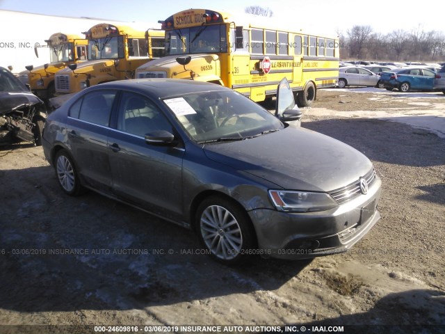 3VWLL7AJ6EM321417 - 2014 VOLKSWAGEN JETTA TDI GRAY photo 1