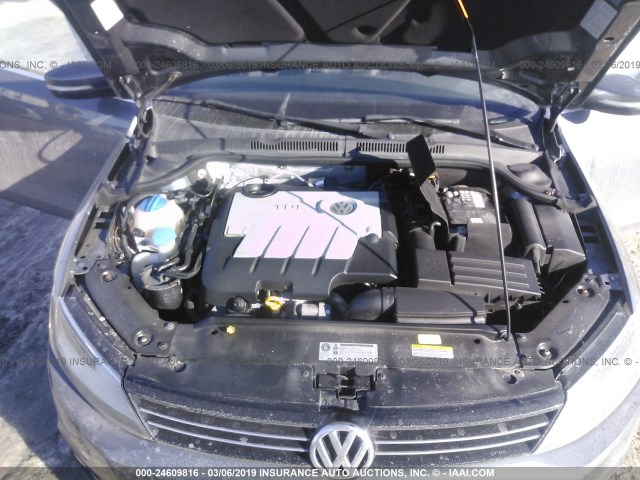 3VWLL7AJ6EM321417 - 2014 VOLKSWAGEN JETTA TDI GRAY photo 10