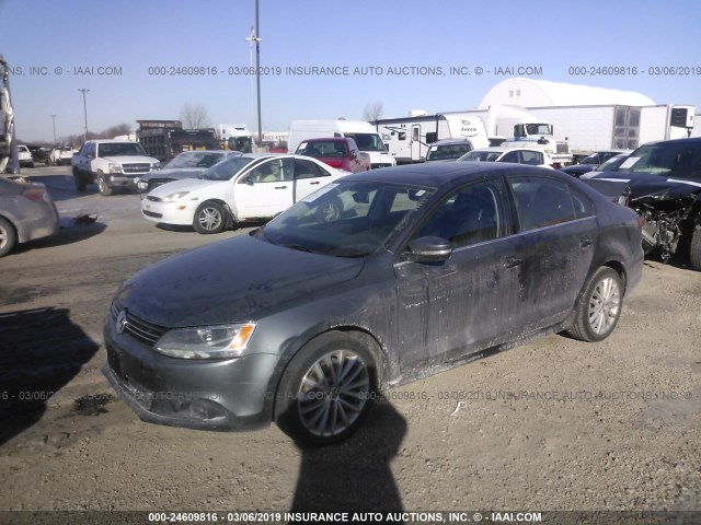 3VWLL7AJ6EM321417 - 2014 VOLKSWAGEN JETTA TDI GRAY photo 2