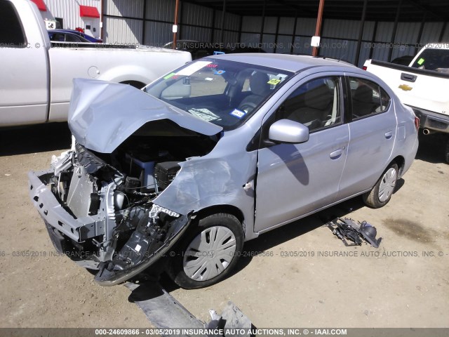 ML32F3FJ7JHF14462 - 2018 MITSUBISHI MIRAGE G4 ES Açıq mavi foto 2
