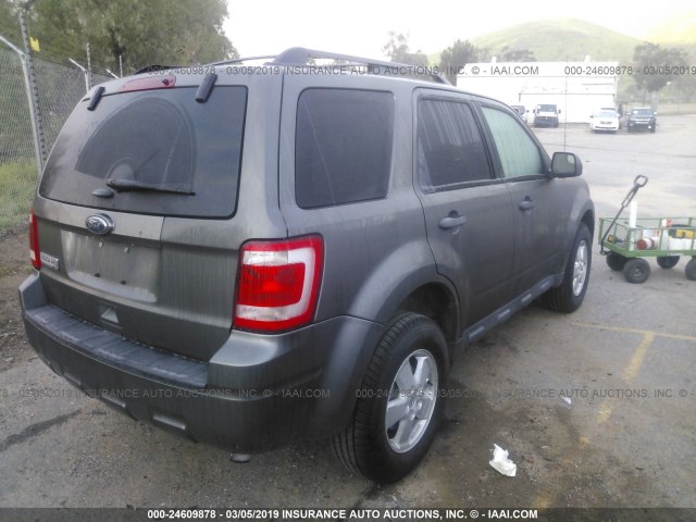 1FMCU0D78CKC26526 - 2012 FORD ESCAPE XLT GRAY photo 4