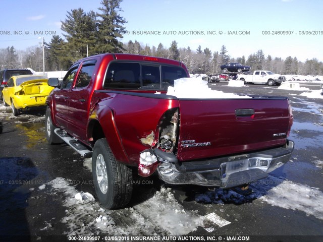 5TELU42N98Z487230 - 2008 TOYOTA TACOMA DOUBLE CAB RED photo 3