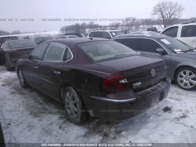 2G4WE587961282237 - 2006 BUICK LACROSSE CXS BURGUNDY photo 3