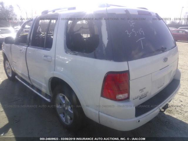 1FMDU75KX4ZB36156 - 2004 FORD EXPLORER LIMITED WHITE photo 3