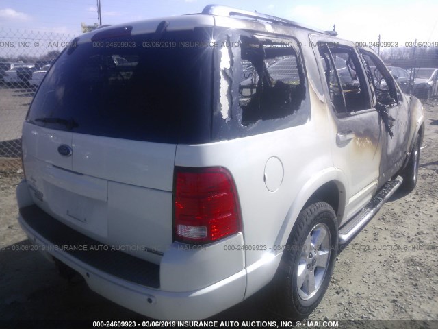 1FMDU75KX4ZB36156 - 2004 FORD EXPLORER LIMITED WHITE photo 4