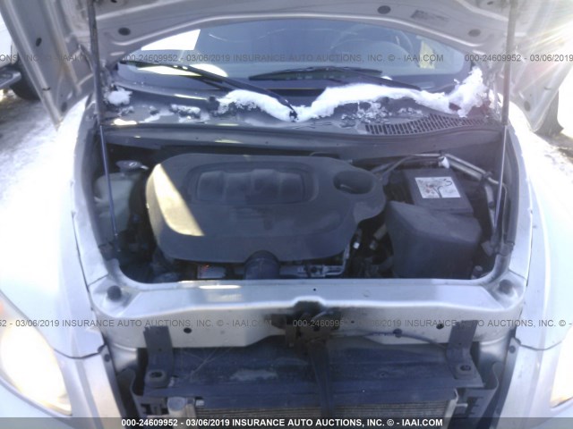 3GNBABDB7AS585402 - 2010 CHEVROLET HHR LT SILVER photo 10