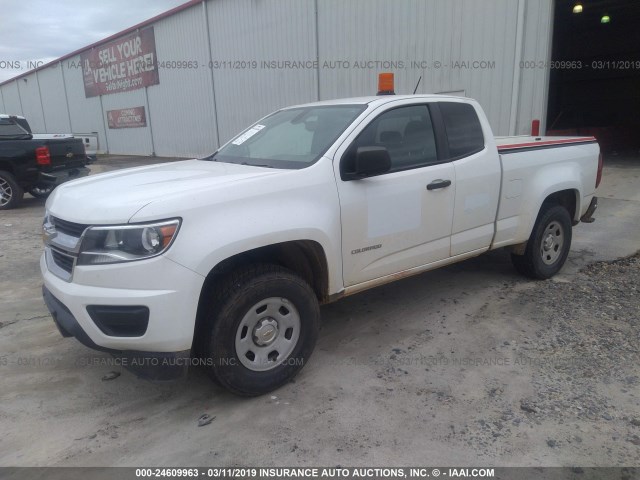 1GCHSAEA6F1173576 - 2015 CHEVROLET COLORADO WHITE photo 2