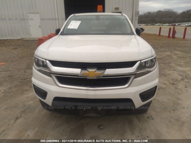 1GCHSAEA6F1173576 - 2015 CHEVROLET COLORADO WHITE photo 6