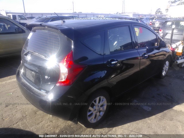 3N1CE2CP4FL429966 - 2015 NISSAN VERSA NOTE S/S PLUS/SV/SL/SR BLACK photo 4