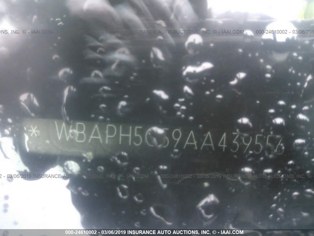 WBAPH5C59AA439556 - 2010 BMW 328 I SULEV BLACK photo 9