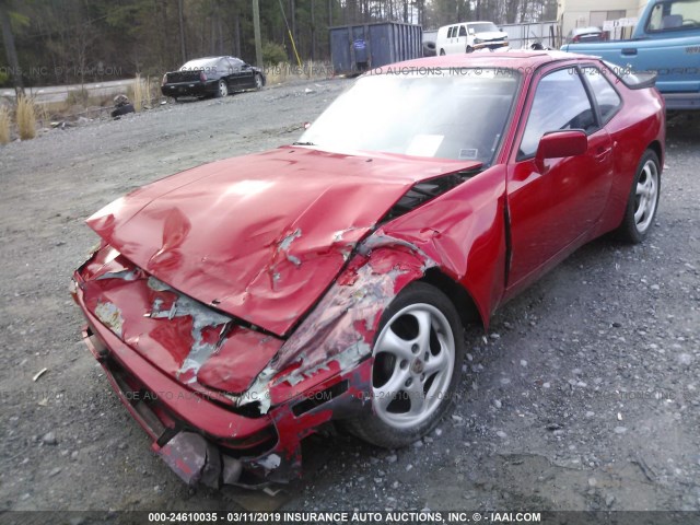 WP0AA0941GN455332 - 1986 PORSCHE 944 RED photo 2