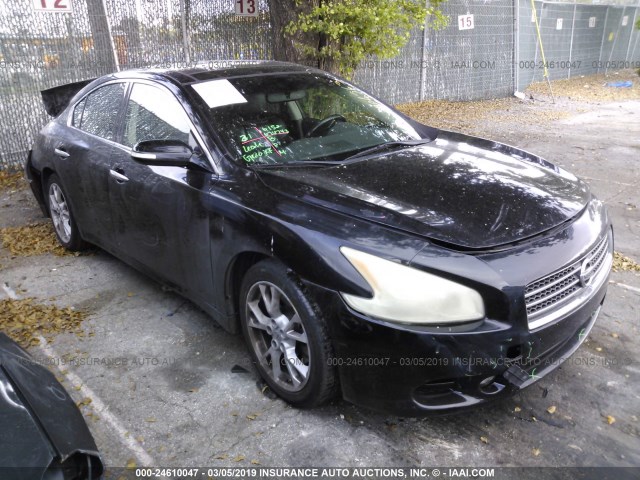 1N4AA5AP8CC806963 - 2012 NISSAN MAXIMA S/SV BLACK photo 1