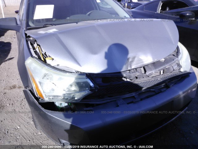 1FAHP35N88W215791 - 2008 FORD FOCUS SE/SEL/SES GRAY photo 6