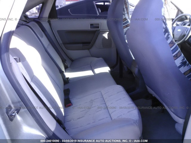 1FAHP35N88W215791 - 2008 FORD FOCUS SE/SEL/SES GRAY photo 8