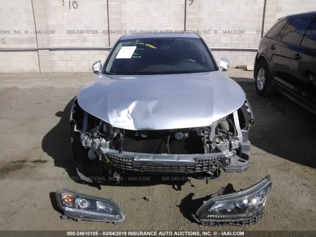 1HGCR2F86EA066244 - 2014 HONDA ACCORD EXL SILVER photo 6