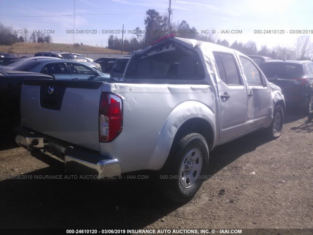 1N6AD0ER9EN727192 - 2014 NISSAN FRONTIER S/SV/SL/PRO-4X SILVER photo 4