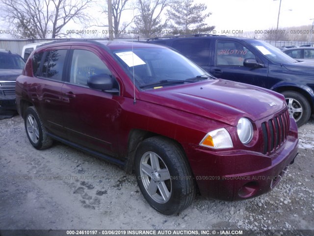 1J4NF4FB3AD502249 - 2010 JEEP COMPASS SPORT RED photo 1