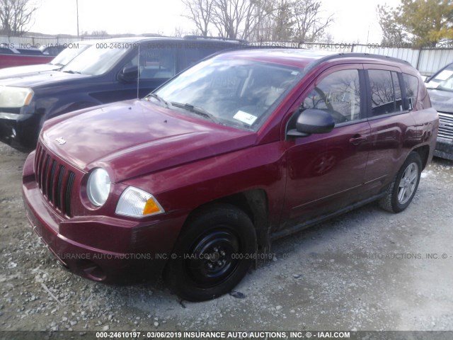 1J4NF4FB3AD502249 - 2010 JEEP COMPASS SPORT RED photo 2