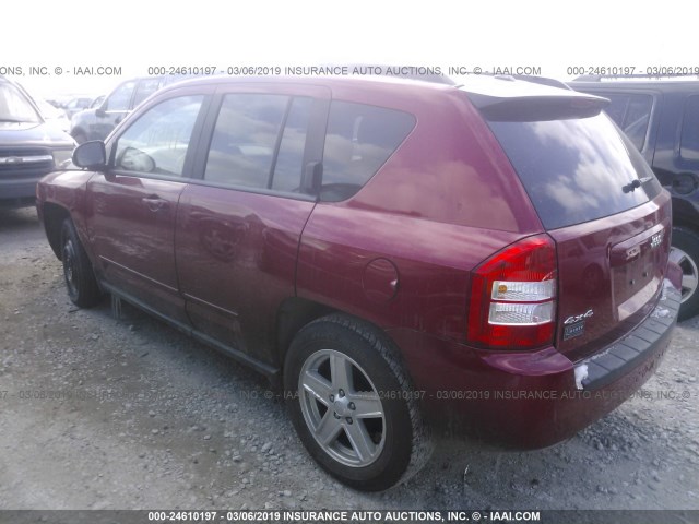 1J4NF4FB3AD502249 - 2010 JEEP COMPASS SPORT RED photo 3