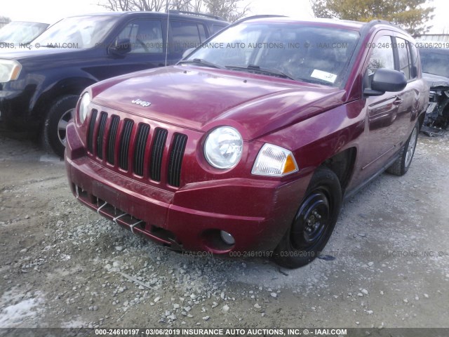 1J4NF4FB3AD502249 - 2010 JEEP COMPASS SPORT RED photo 6