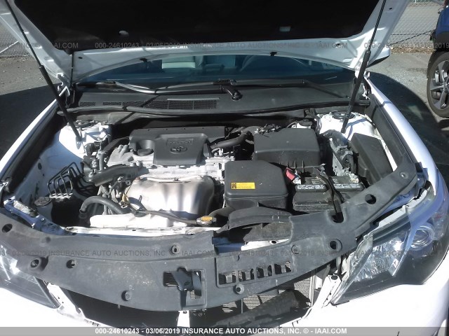 4T1BF1FK6EU322319 - 2014 TOYOTA CAMRY L/SE/LE/XLE 白色 照片 10