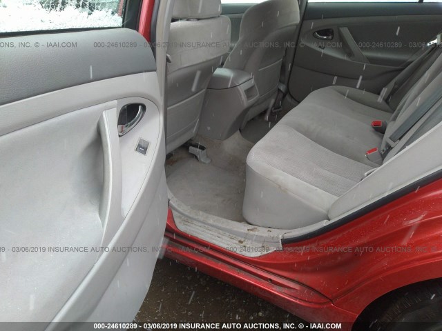 4T1BF3EK0BU171423 - 2011 TOYOTA CAMRY SE/LE/XLE 红色 照片 8