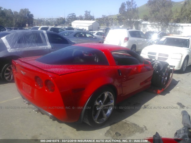 1G1YW2DW2C5102363 - 2012 CHEVROLET CORVETTE GRAND SPORT RED photo 4