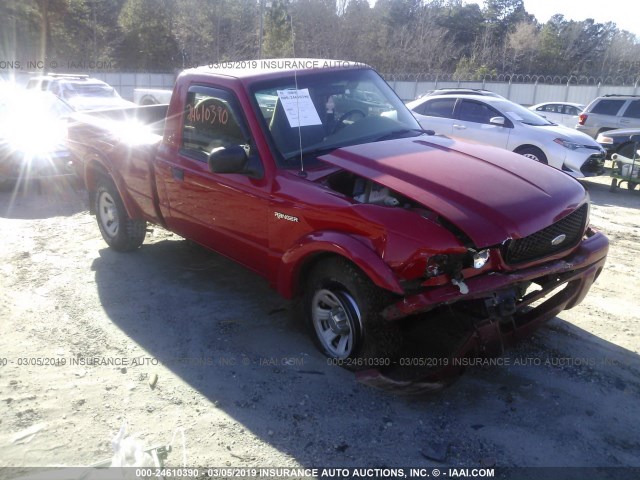 1FTYR10UX2TA26284 - 2002 FORD RANGER RED photo 1