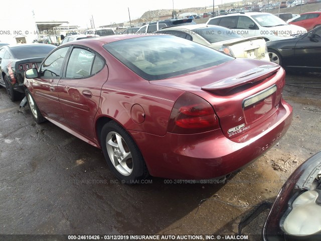 2G2WR524641135348 - 2004 PONTIAC GRAND PRIX GTP RED photo 3