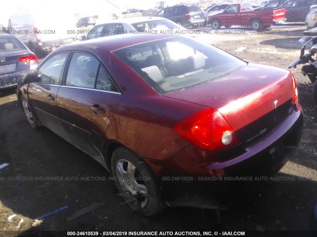 1G2ZF57B584277830 - 2008 PONTIAC G6 VALUE LEADER/BASE MAROON photo 3