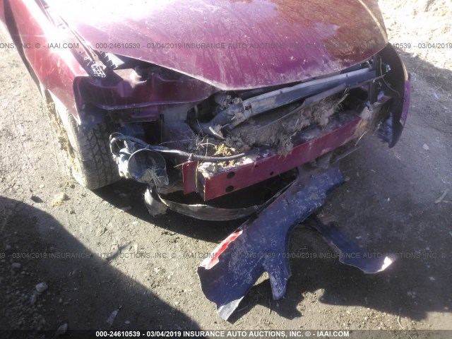 1G2ZF57B584277830 - 2008 PONTIAC G6 VALUE LEADER/BASE MAROON photo 6