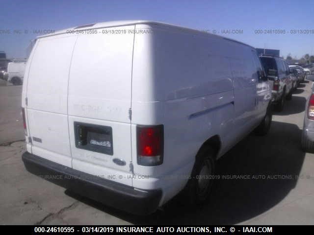 1FTRE1429YHB94423 - 2000 FORD ECONOLINE E150 VAN WHITE photo 4