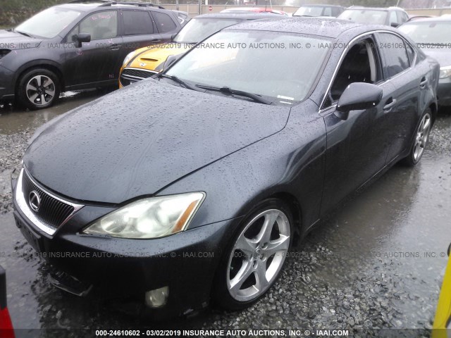 JTHBK262272050788 - 2007 LEXUS IS 250 GRAY photo 2