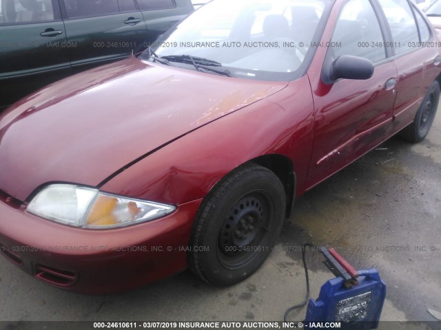 1G1JF524017371547 - 2001 CHEVROLET CAVALIER LS RED photo 6