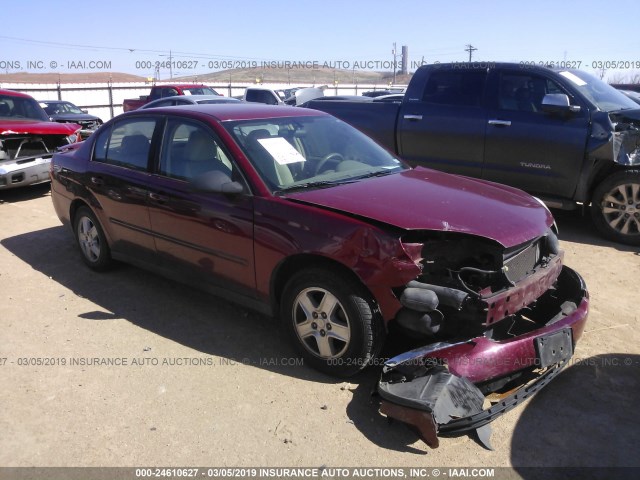 1G1ZT54855F178608 - 2005 CHEVROLET MALIBU LS BURGUNDY photo 1