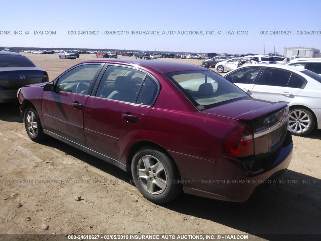 1G1ZT54855F178608 - 2005 CHEVROLET MALIBU LS BURGUNDY photo 3