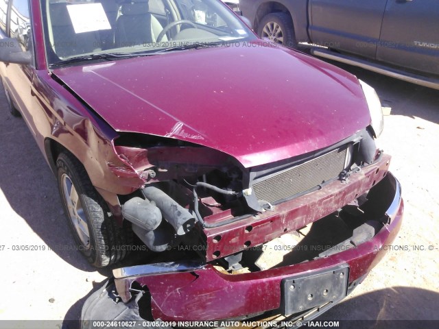 1G1ZT54855F178608 - 2005 CHEVROLET MALIBU LS BURGUNDY photo 6