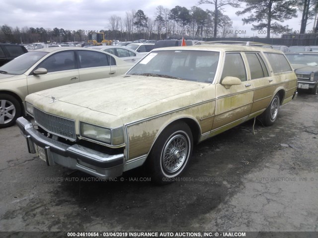 1G1BN81Y0H9130034 - 1987 CHEVROLET CAPRICE CLASSIC YELLOW photo 2