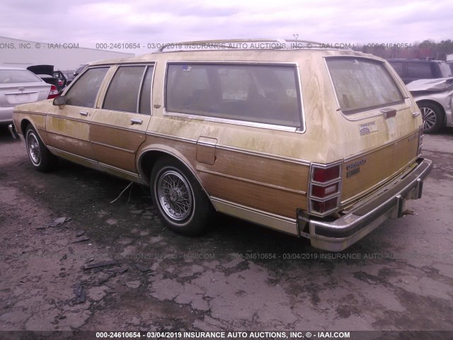 1G1BN81Y0H9130034 - 1987 CHEVROLET CAPRICE CLASSIC YELLOW photo 3